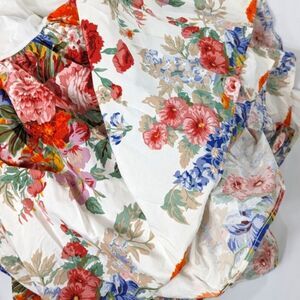 Ralph Lauren Floral Cotton Duvet Cover in White, Red, Pink, Blue, Green